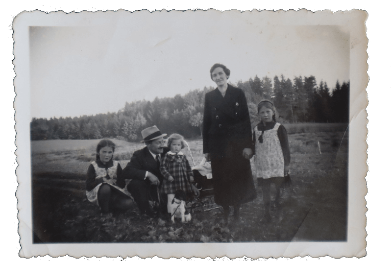 Familienfoto am Muttertag 1936